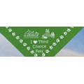 Standard Import Forest Green Small Triangle Bandanna